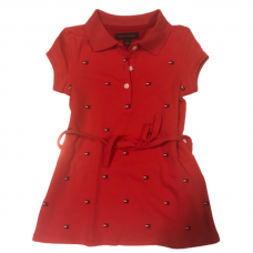 VESTIDO TOMMY HILFIGER LOGO TOMMY VERMELHO