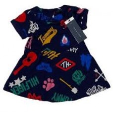 VESTIDO TOMMY HILFIGER AZUL ESTAMPADO 