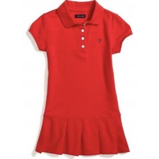 Vestido Polo Infantil Tommy Hilfiger Vermelho