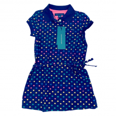 VESTIDO TOMMY HILFIGER LOSANGO AZUL MARINHO