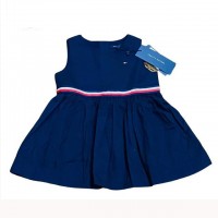 VESTIDO TOMMY HILFIGER LOSANGO AZUL MARINHO FESTA